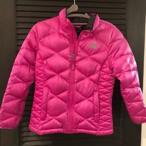 Girls north face puffer jacket